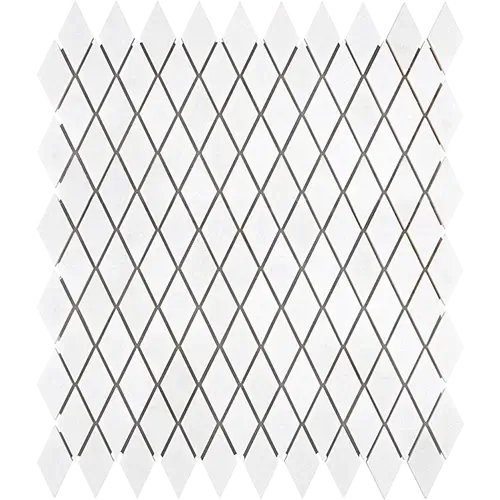 Thassos White 1" x 2" Diamond