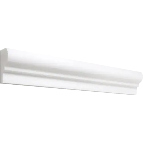 Thassos White OG-1 Single-step Chair Rail 2" x 12"