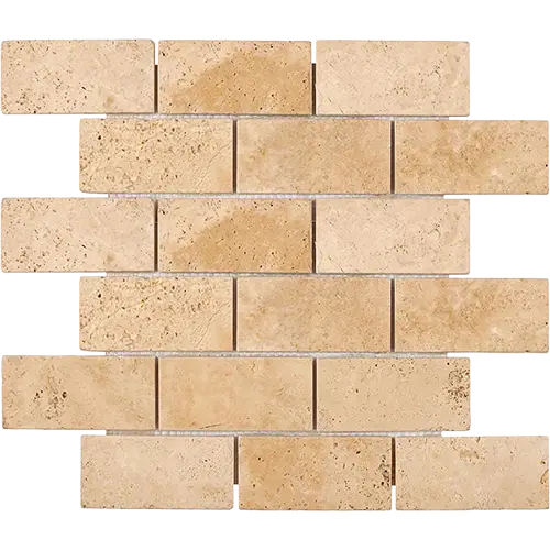 Walnut Tumbled 2" x 4" Brick