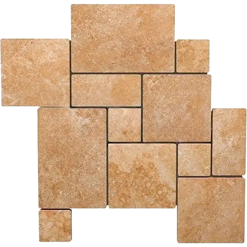 Walnut Tumbled Versailles Pattern
