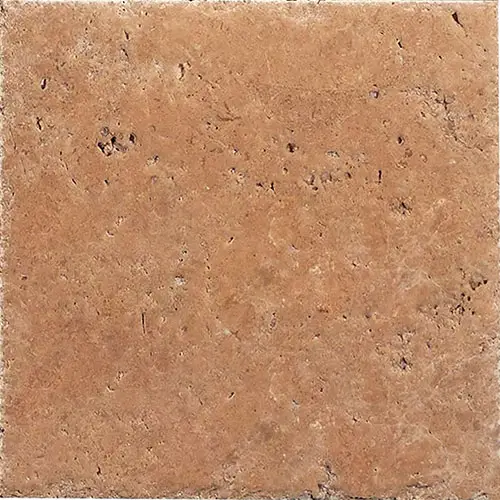Walnut Unfilled, Brushed & Chiseled 16" x 16"