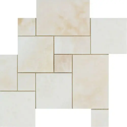White Vanilla Polished Cross-cut / Straight-Edged 4pcs OPUS Mini Pattern