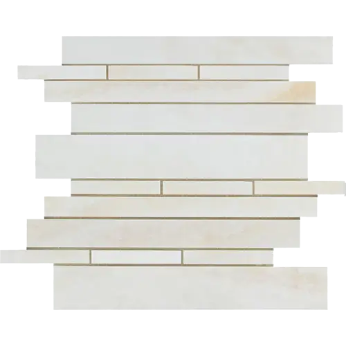 White Vanilla Polished Cross-cut / Straight-Edged Random-Strip