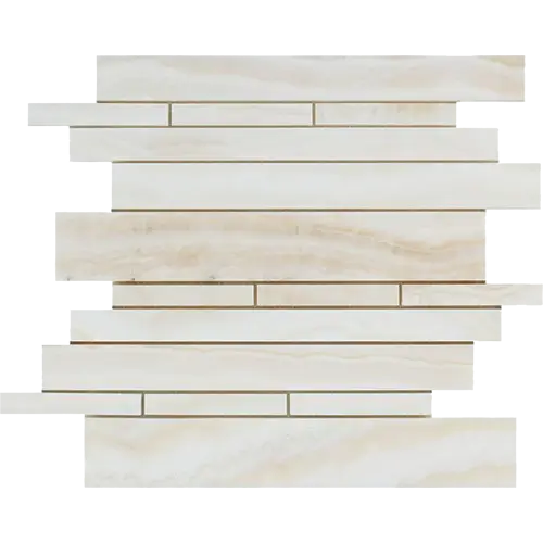 White Vanilla Polished Vein-cut / Straight-Edged Random-Strip