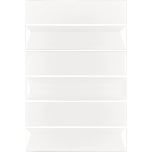 Contour Bright Glazed Alabaster 8" x 12" Mesh