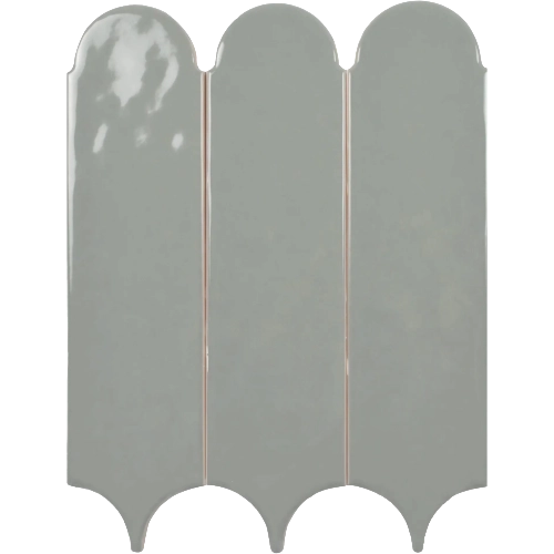 Feathers Grass Bright Glazed 3" x 12"