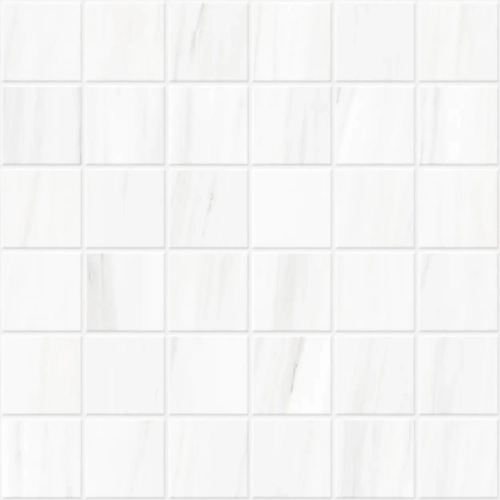 Lassa White Unpolished 13" x 13" Mosaic