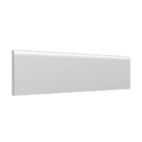 Maiolica Crackled 3" x 12" White Bullnose