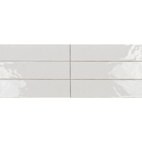 Maiolica Crackled 3" x 12" White