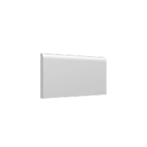 Maiolica Tender Gray 3" x 6" Surface Bullnose