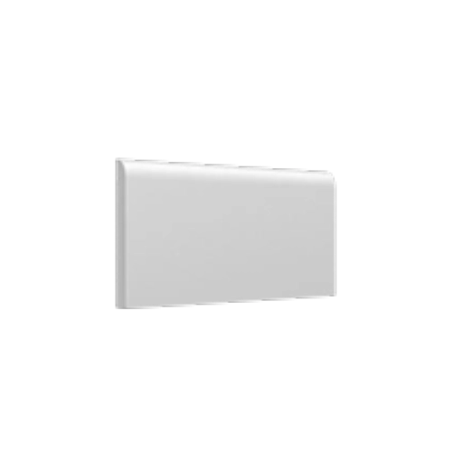 Maiolica White 3" x 6" Surface Bullnose