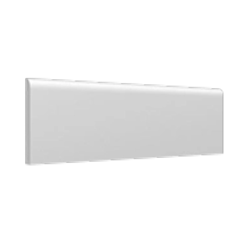 Maiolica White 3" x 10" Surface Bullnose