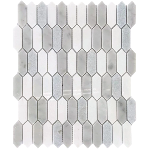 Rockart Blue Mix Picket 12" x 12" Mosaic