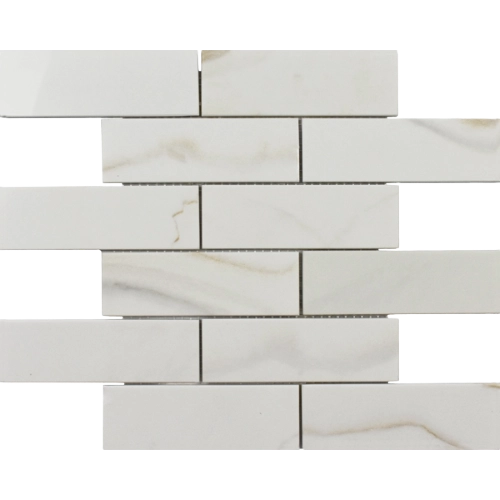 Rockart Calacata Gold Brick 12" x 12" Mosaic