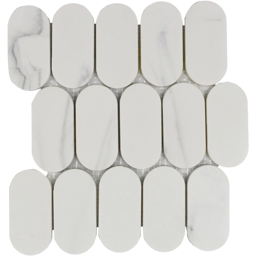 Rockart Calacata Oval 10" x 10" Mosaic