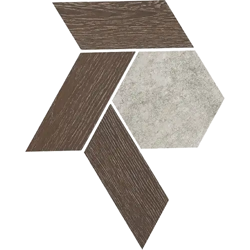 Historic Limestone Matte Hex Lineage Blend 12" x 10"