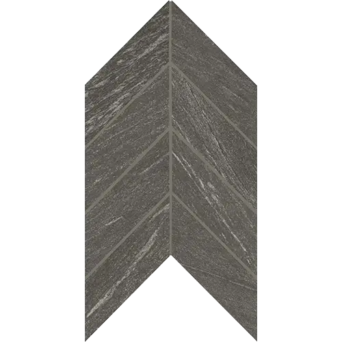 Montesano Chevron Charcoal 2" x 5"
