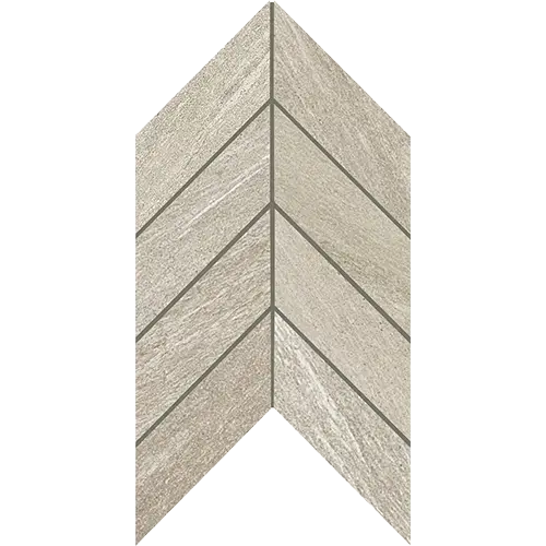Montesano Chevron Light Gray 2" x 5"