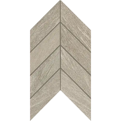 Montesano Chevron Medium Gray 2" x 5"