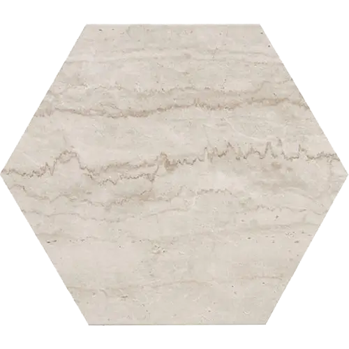 Mythique Marble Matte Hex Botticino 8" x 9"