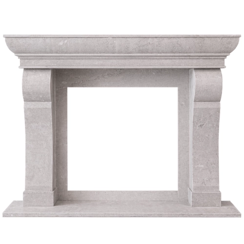 Custom #13 Fireplace-Baja Sand Limestone
