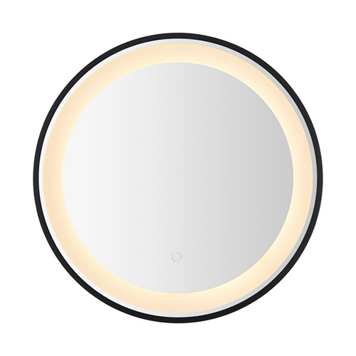Blakewell, 24 Inch, Black/silver, Aluminum Led Mirror