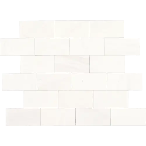 Marble Contempo White 3" x 6"