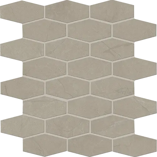 Classentino Marble Linear Hex Coliseum Gray 12" x 12"