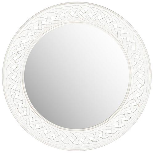 Braided Chain White Mirror