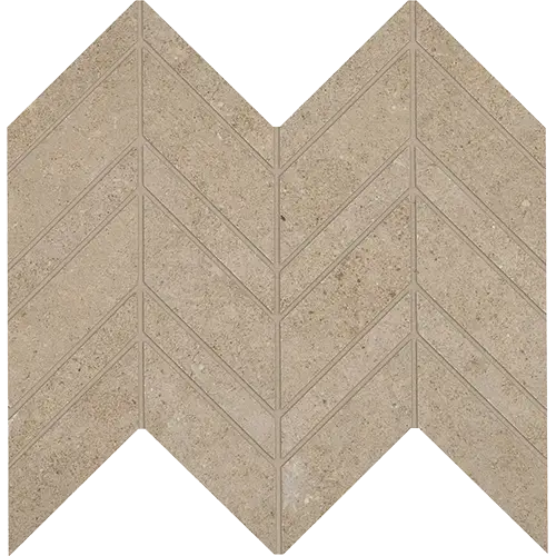Modern Formation Chevron Overland Beige 12" x 13"