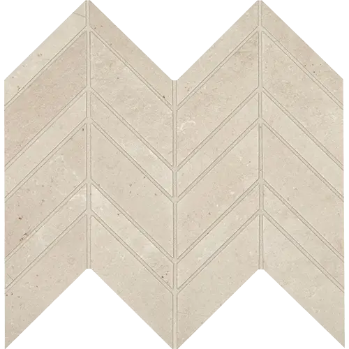Modern Formation Chevron Peak White 12" x 13"
