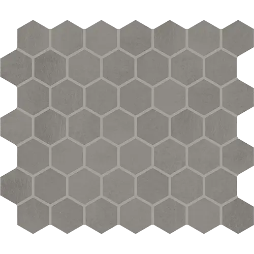 Moroccan Concrete Hex 1 1/2" Gray