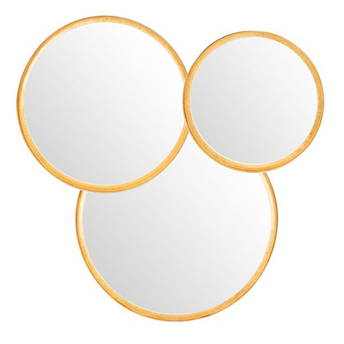 Loni Gold Foil/White Mirror