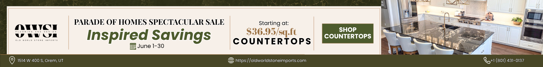728 X 90 Countertops