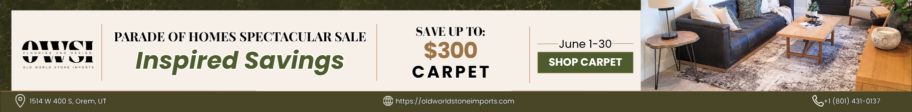 728 x 90 Carpet