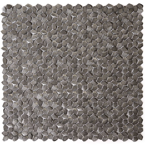 Metal Mosaic tile Paragon Black