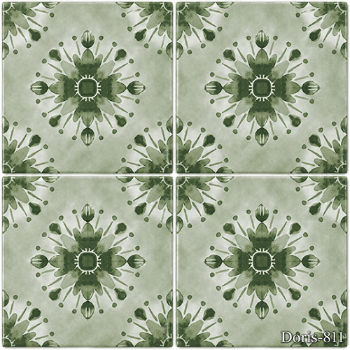 Doris 6x6 Marlin Green Tile