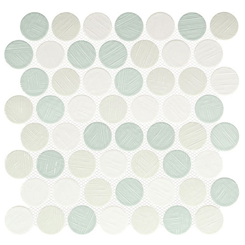 Glass Mosaic tile Alloway in Anya colorway