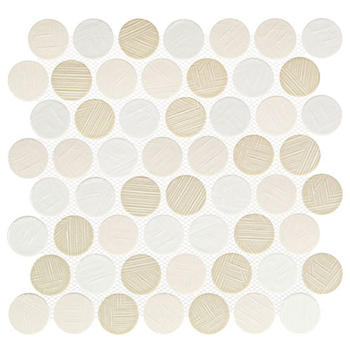 Glass Mosaic tile Alloway in Mara colorway