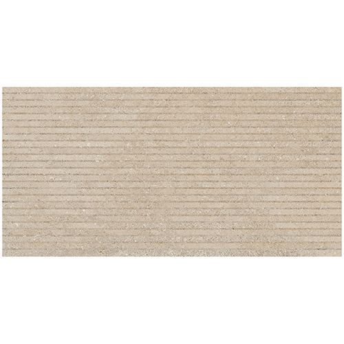 Porcelain tile Eterea Rigato in Naturale and Sabbia