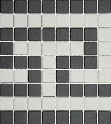 Gotham 1" Greek T Border Unglazed Black and White