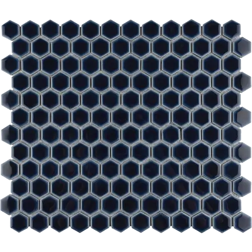 Hudson 1" Hex Smoky Blue