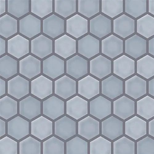 Hudson Due 2" Hex Slate
