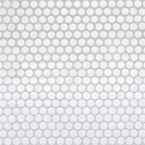 Hudson Penny Round Glossy White