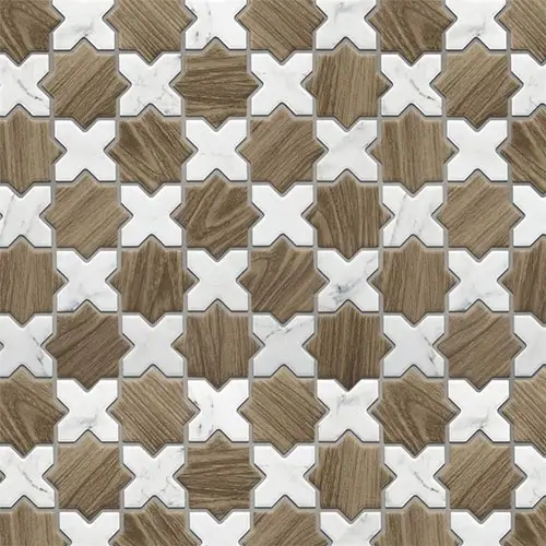 Llama 2" Star Noce Brown w/ Calacatta Cross