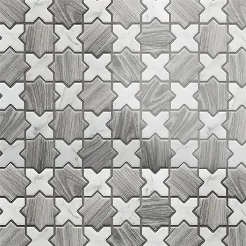 Llama 2" Star Silver Smoke w/ Calacatta Cross
