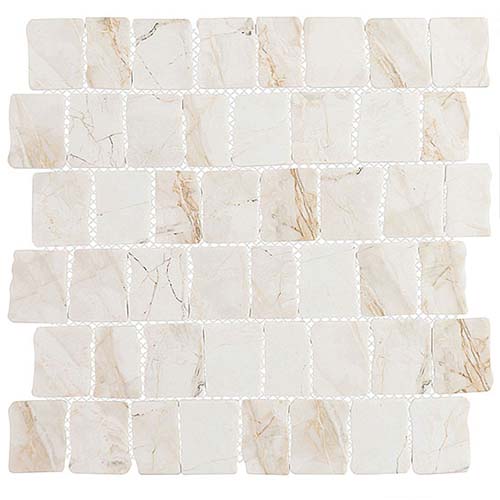 Recycled Glass Mosaic tile Illusion in Mirage colorway
