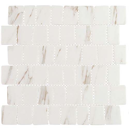 Recycled Glass Mosaic tile Illusion in Phantasy colorway