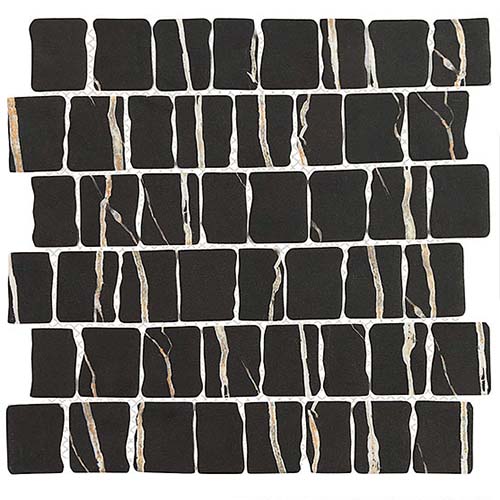 Recycled Glass Mosaic tile Illusion in Ruse colorway