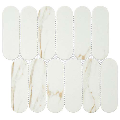 Recycled Glass Mosiac tile Paneria in Biscotti
